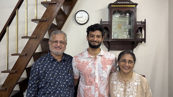 Aqeel Tapia, center, moved back to Mumbai last year after 11 years in Utah.