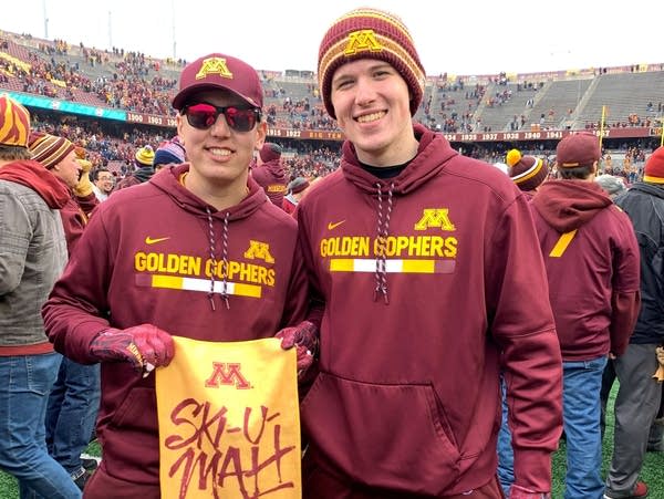 University of Minnesota students Zach Faith (left) and Zach Uter