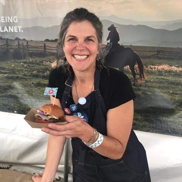 Hillary Barbour working at a Portland food festival. 