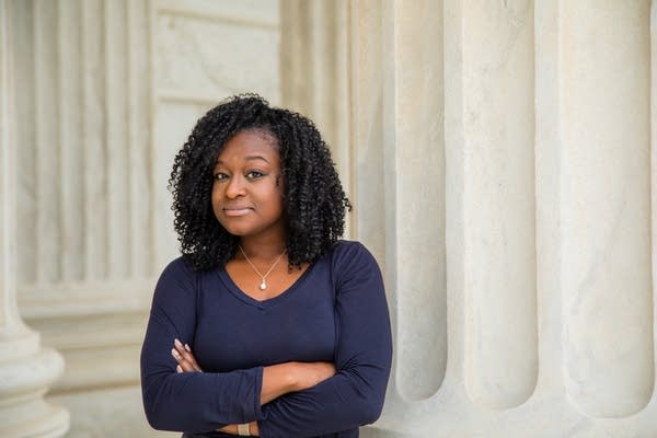 A headshot of Camille Stewart, a cyber fellow at Harvard’s Belfer Center.