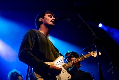 Chutes performing on stage