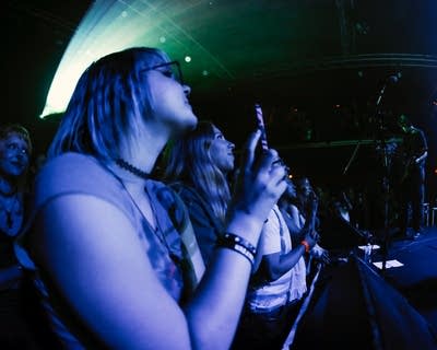 Crowd watching performance