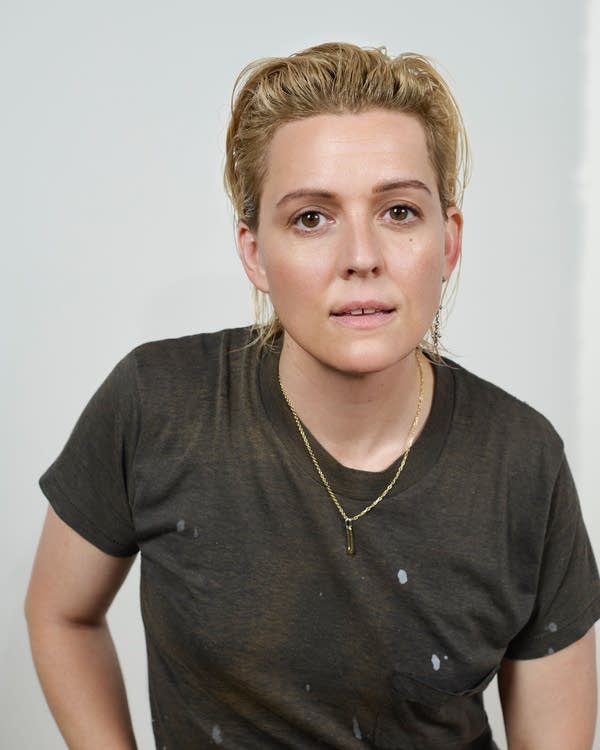 Brandi Carlile wears a T-shirt.