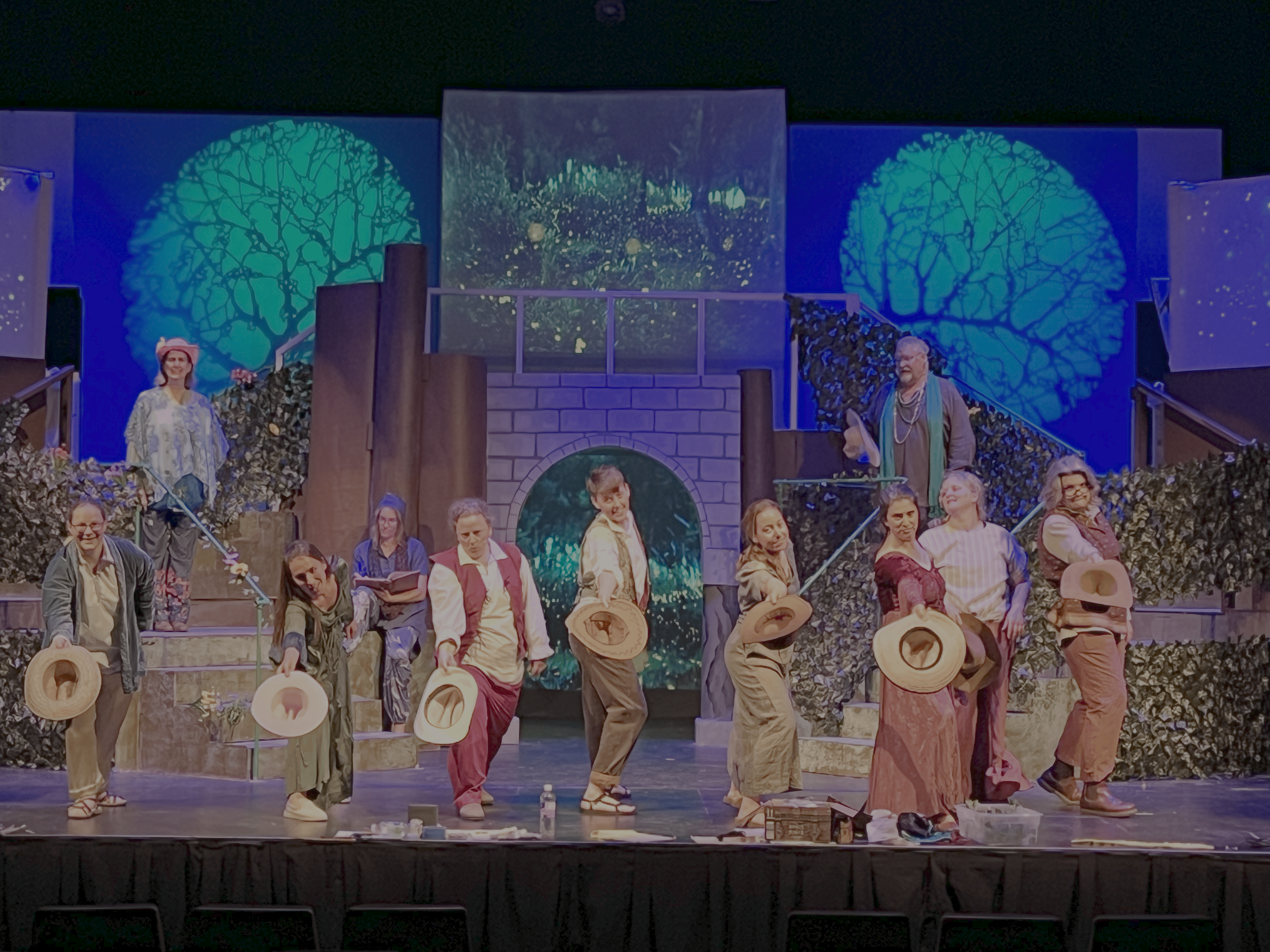People on stage