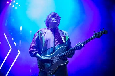 The Strokes perform onstage.