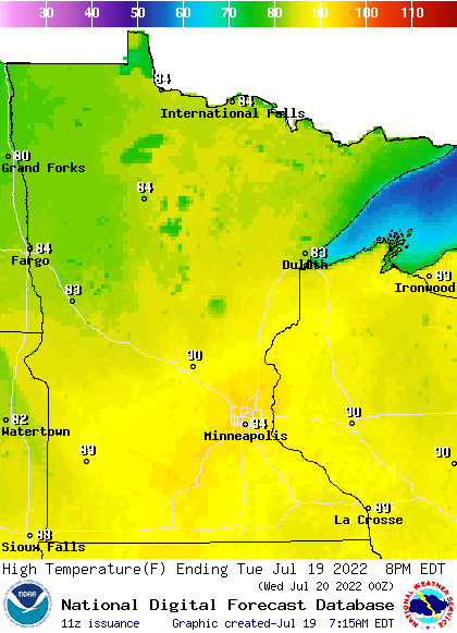 Hot, humid; some storms