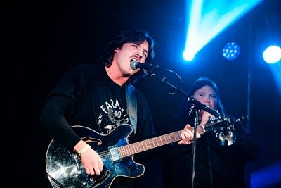 band performing on stage