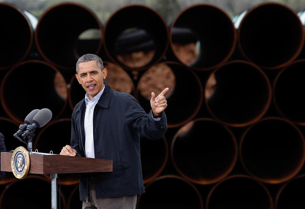 President Obama speaks at Keystone oil pipeline