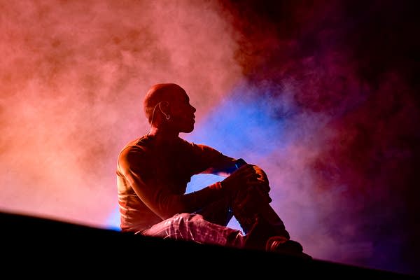 Steve Lacy performing on stage