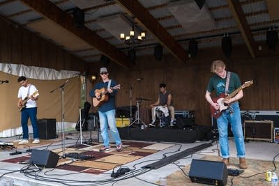 yam haus performing on stage