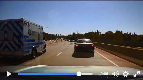Stop rocking out and move over for the ambulance