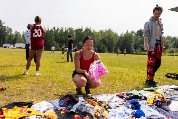 woman laying down collection of offerings