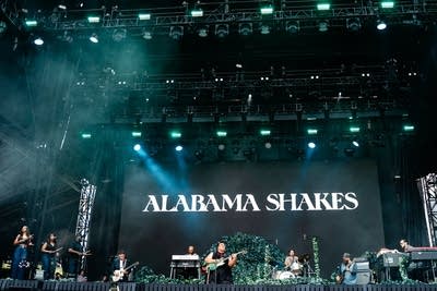 Alabama Shakes performing on stage