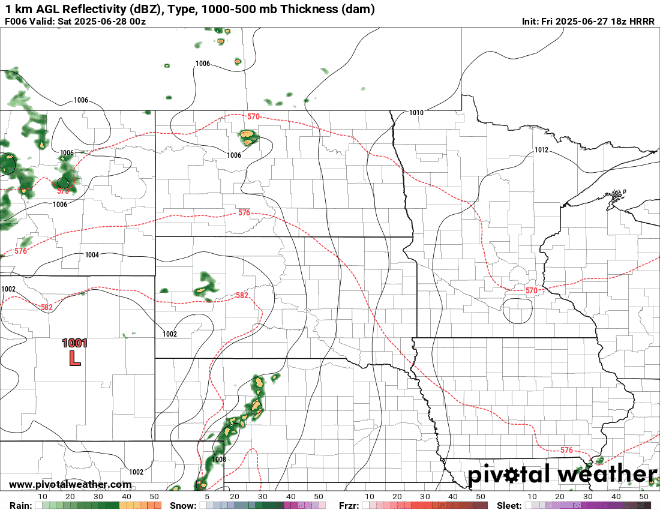 Expected storm track