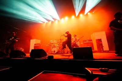 Speed performing on stage