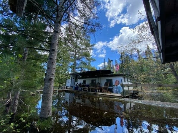 A house with flooding