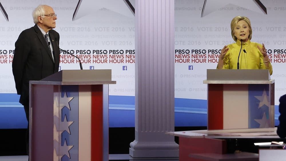 Clinton Sanders Clinton, Sanders clash over minorities, money, Obama | MPR News