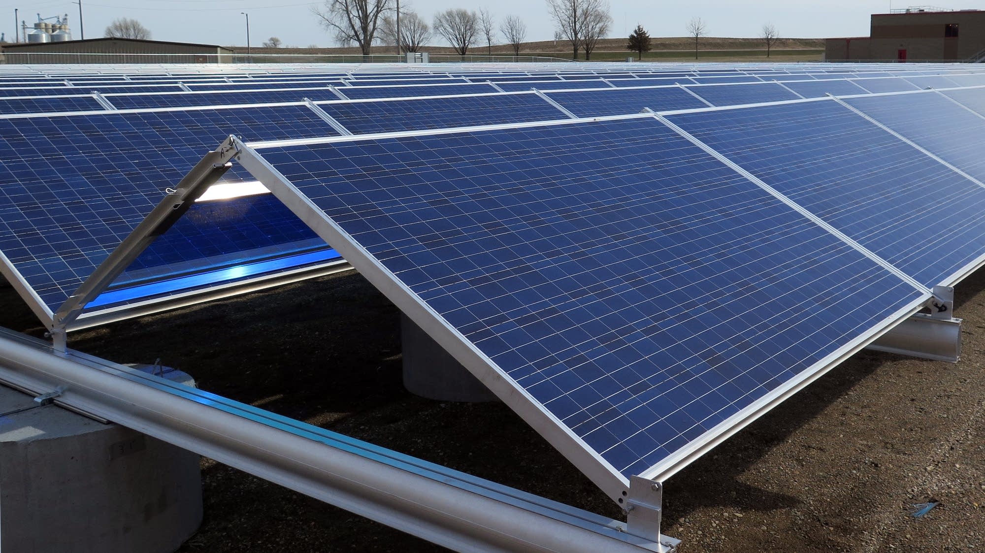 Solar panels used by the city of Hutchinson.