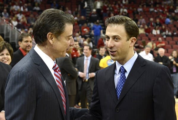 Rick Pitino and Richard Pitino