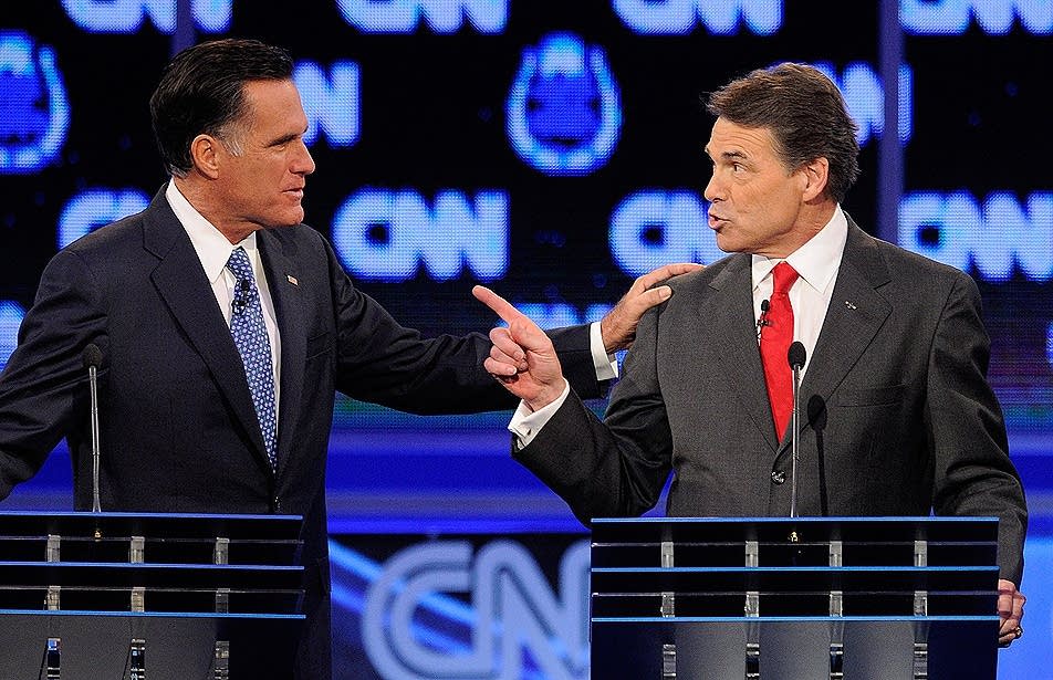 Mitt Romney and Rick Perry