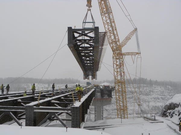Bridge building doesn’t stop for a Minnesota winter