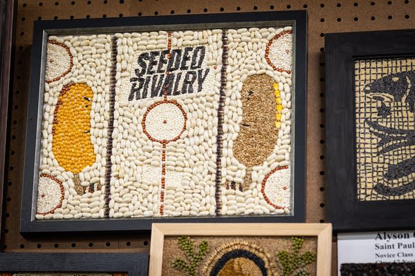 Crop artwork at the state fair