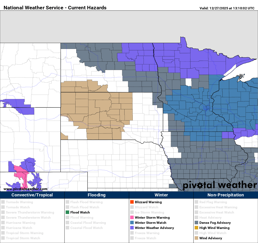 Winter hazards Saturday and Sunday