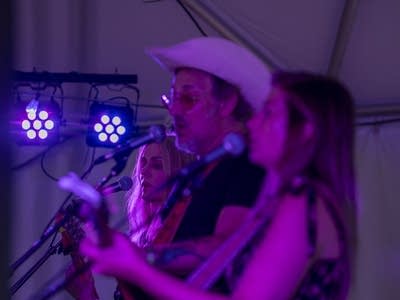 the band turn turn turn performing on stage