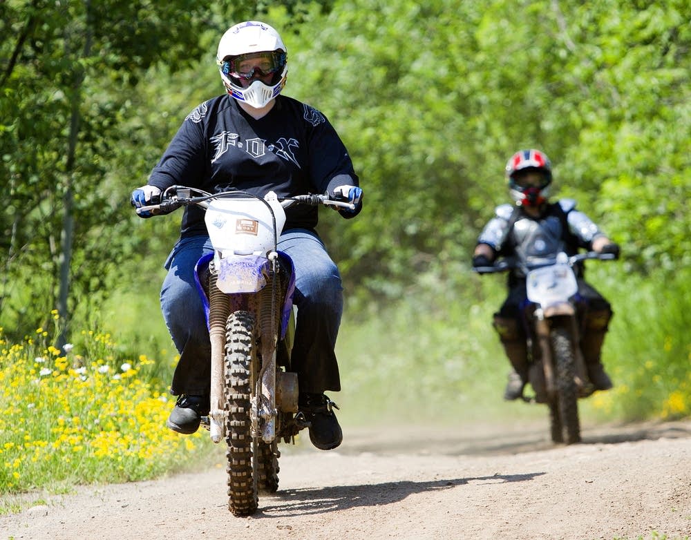 Dirtbikes at the recreation area