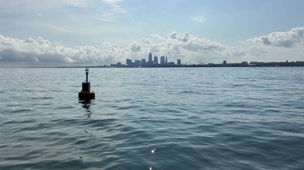 The buoys in Lake Erie monitor algae levels to ensure that the water can be safely processed and used as drinking water by residents of Northeast Ohio.