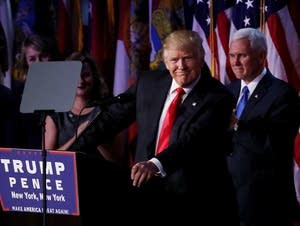 Trump delivers his acceptance speech.