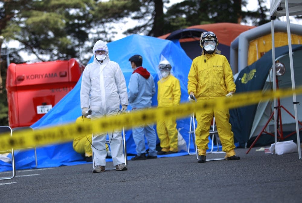 Fire officials in Japan