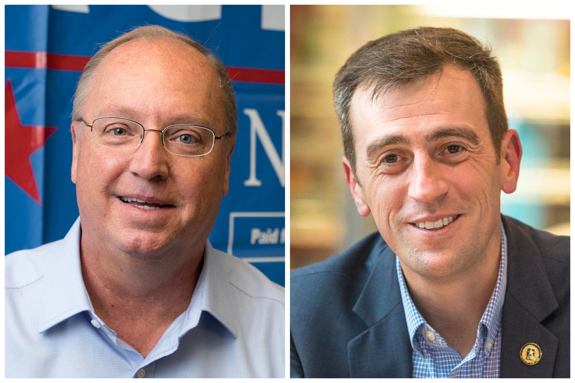 Jim Hagedorn (left) and Dan Feehan.