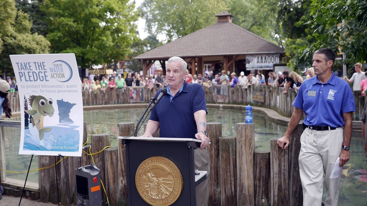 Gov. Mark Dayton announces 'Year of Water Action.'
