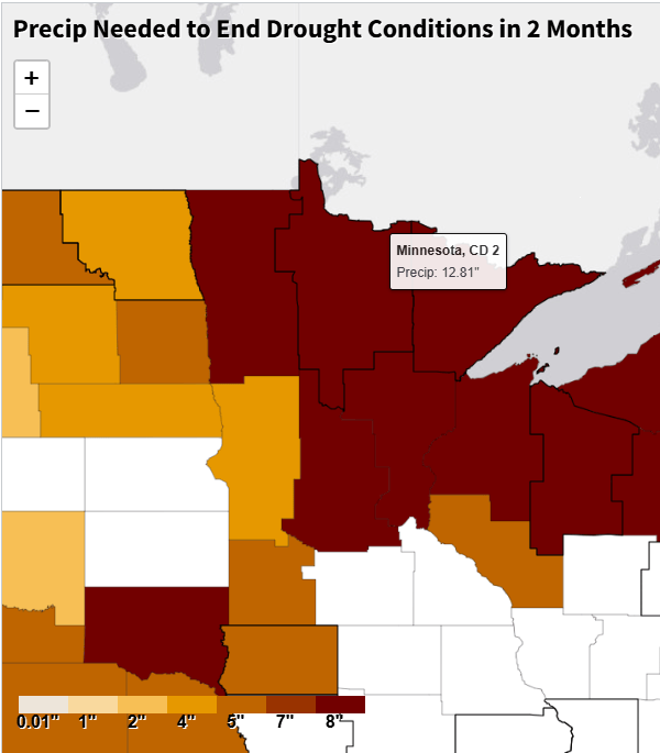 Minnesota drought improves, but rain falls in the wrong places