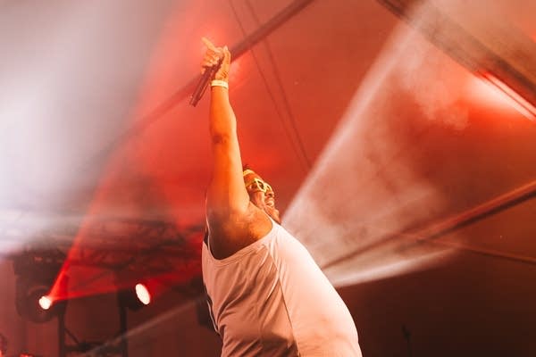 Nur-D performing on stage