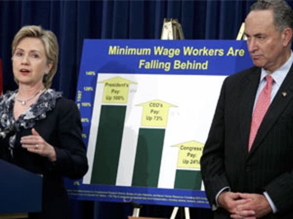 Hillary Clinton and Chuck Schumer
