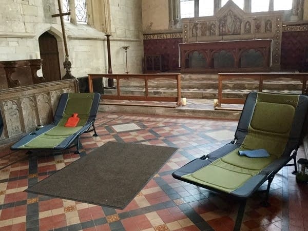 A view of the sleeping accommodations. The facilities are basic!