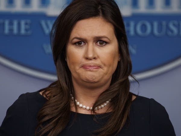White House press secretary Sarah Sanders