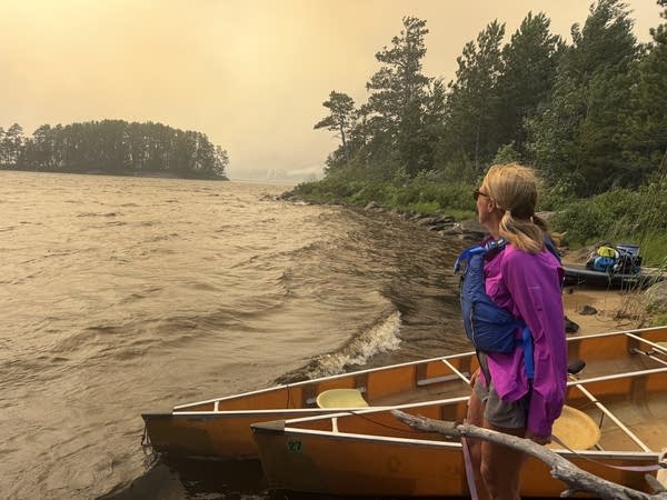 Smoke over water