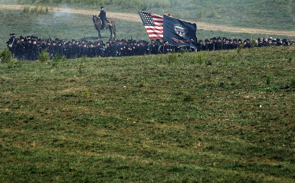 Union re-enactors at Antietman