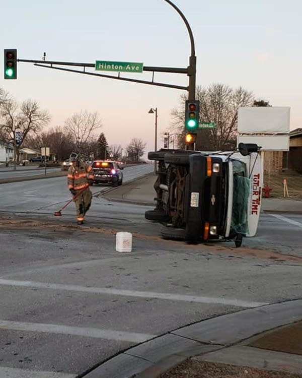 Bus Carrying Kids Upended In Cottage Grove 2 Hurt Mpr News