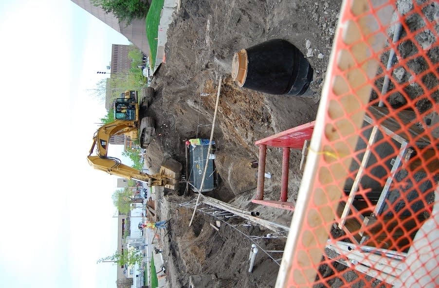 Construction crew at the U