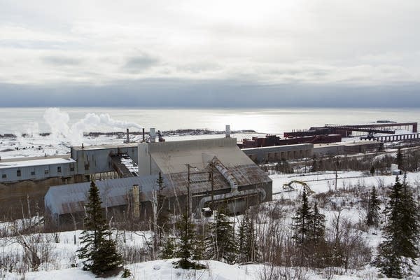 The Northshore Mining plant sits idle.