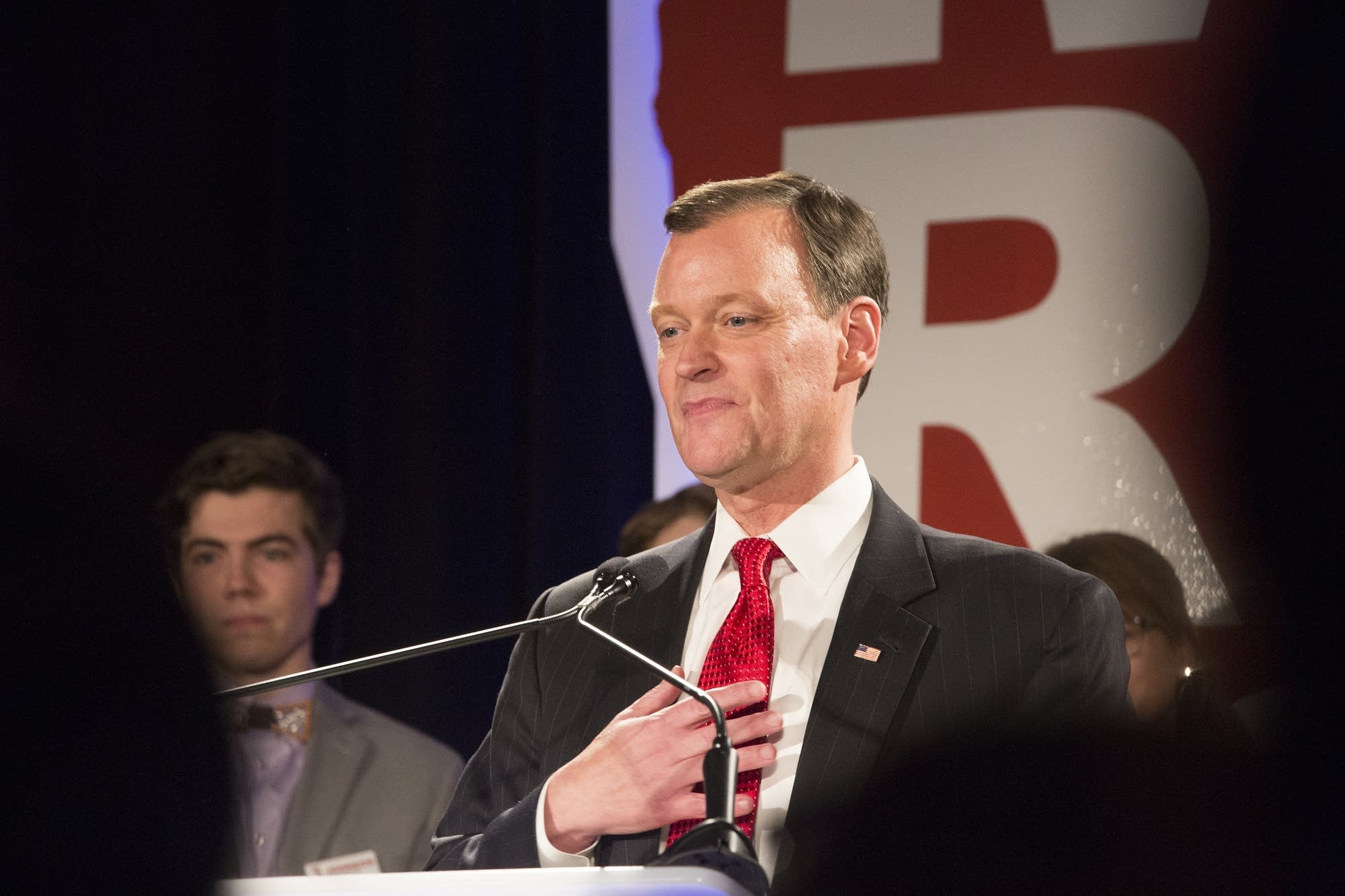 Jeff Johnson gives his concession speech.