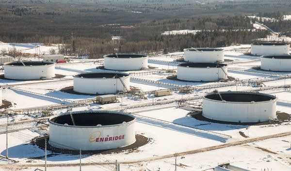 Enbridge's Superior Terminal in February 2018 in Superior, Wisc.