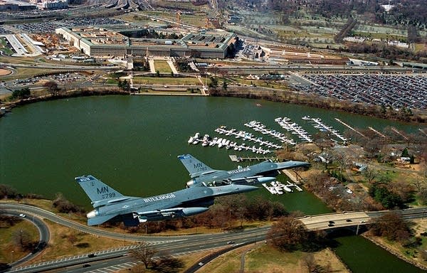 Air patrols over the Pentagon