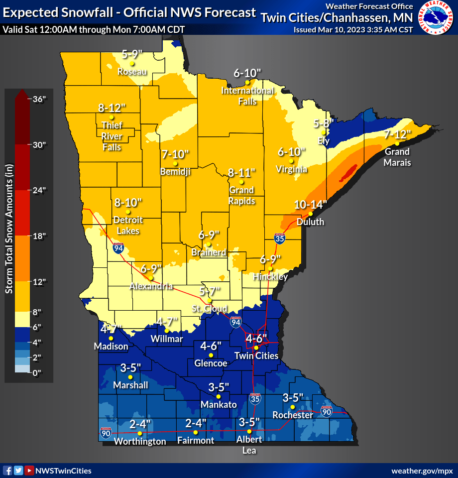Sat snow MN