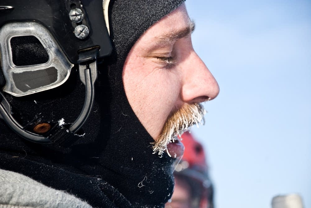 Temperatures reached nearly -20 on the ice