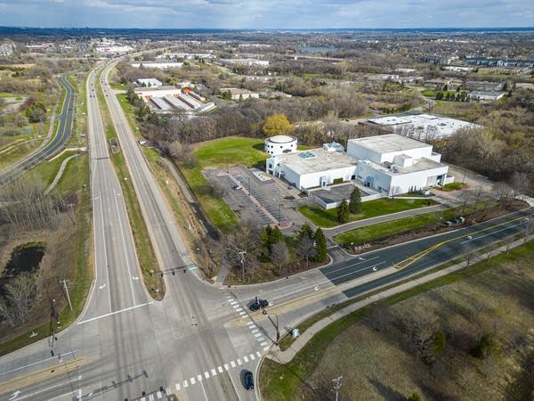 An aerial photo is seen in Paisley Park